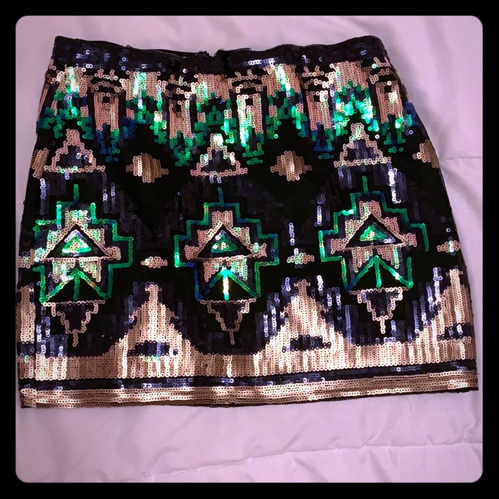 Aztec If Sequin Skirt